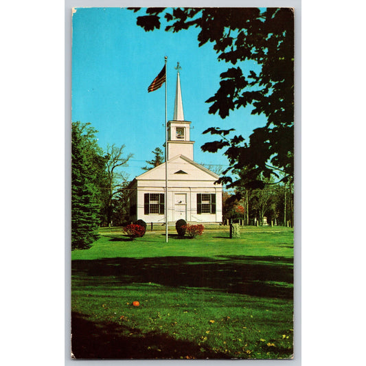 Marlborough MA Massachusetts Old Meeting House First Parish 1975 Chrome Postcard