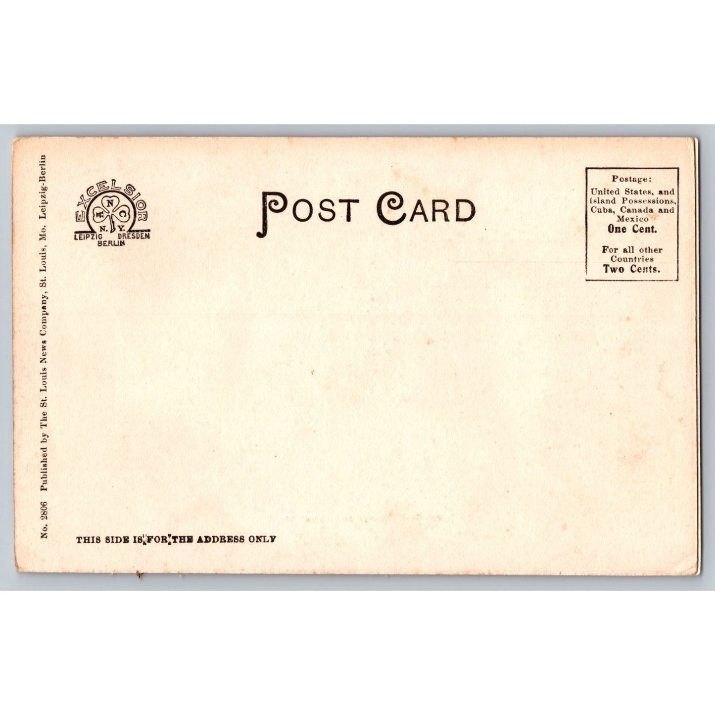 St Louis MO Missouri Portland Place Statue Early 1900s Undivided Back Postcard