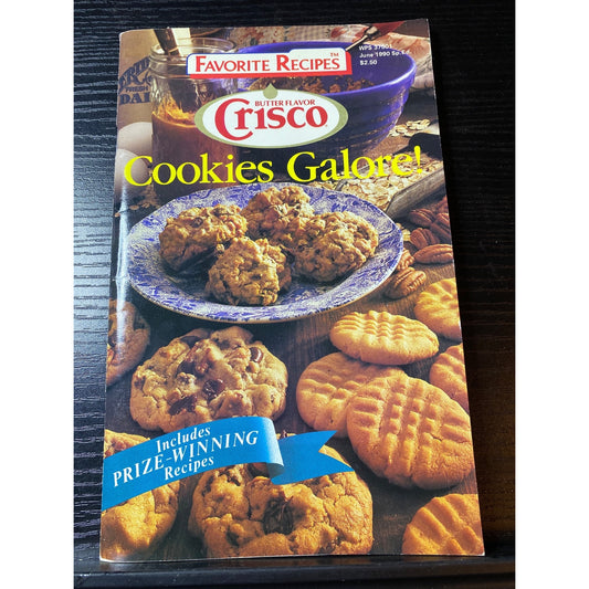 Crisco Cookies Galore! Favorite Recipes Cookbook Booklet 1990 Butter Flavor