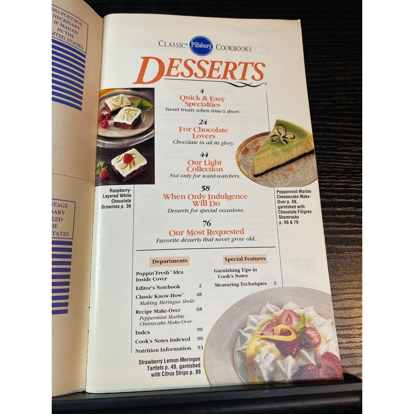 Pillsbury Classic Cookbooks March 1993 Desserts Issue Featuring Chocolate & Fudge Recipes