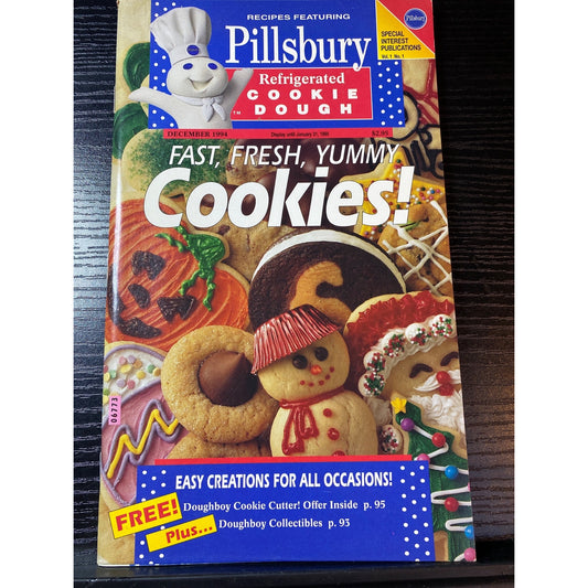 Pillsbury Classics 1994 Holiday Cookie Dough Recipe Cookbook Booklet