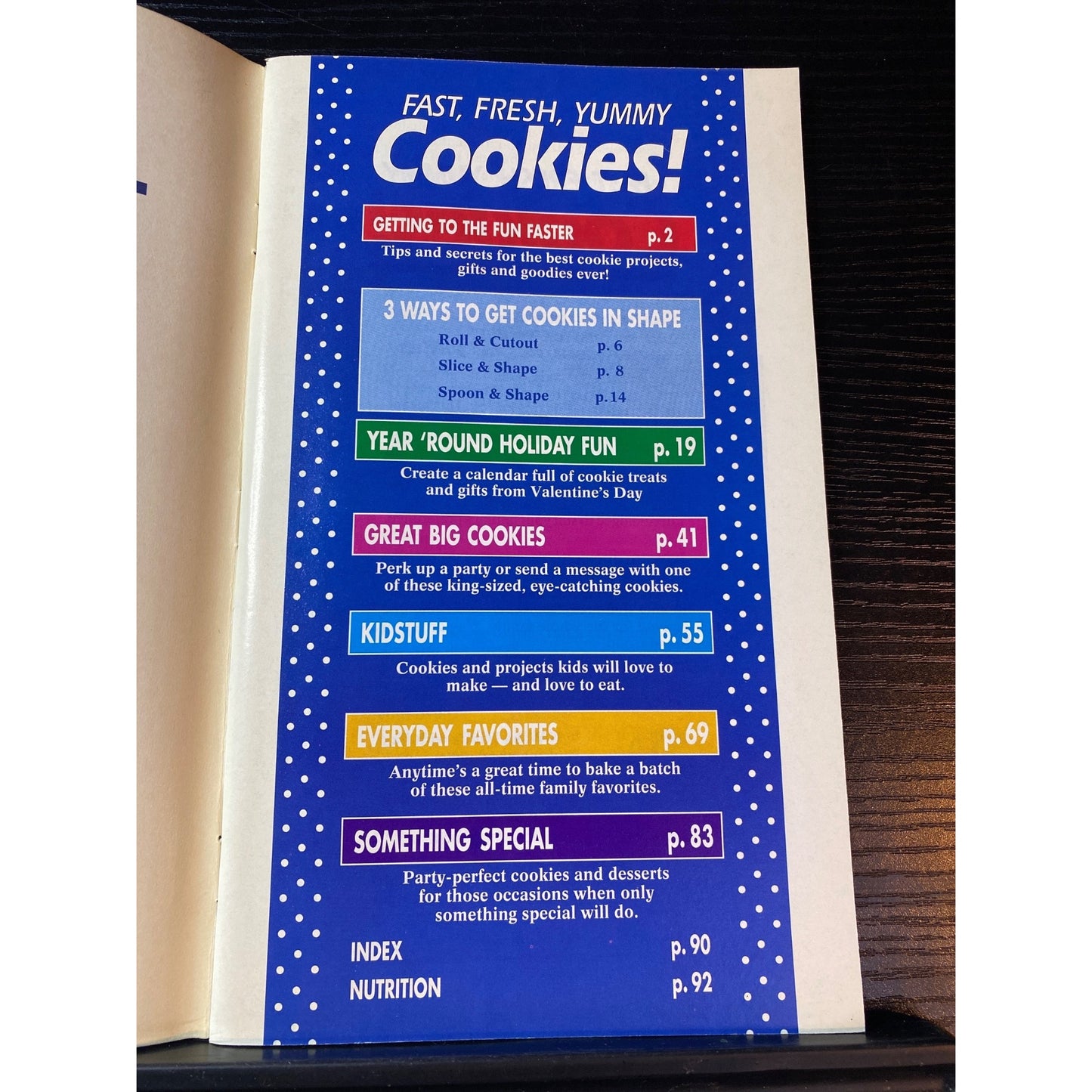 Pillsbury Classics 1994 Holiday Cookie Dough Recipe Cookbook Booklet