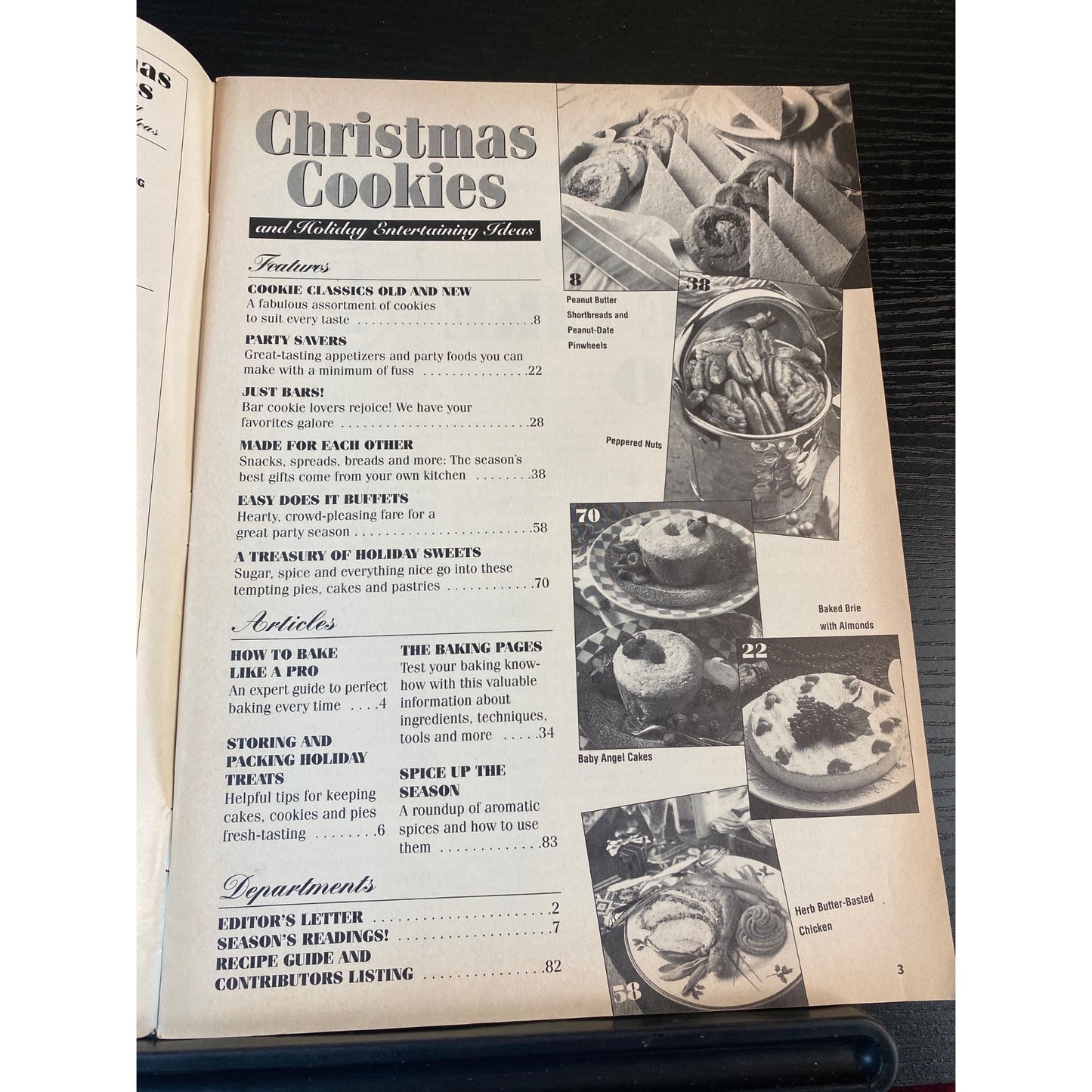 Country Accents Magazine 1995 Christmas Cookies Holiday Entertaining Recipes