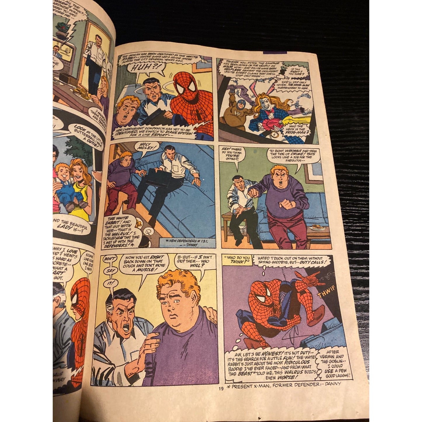 The Spectacular Spider-Man #185 Marvel Comic 30th Anniversary Frog Man
