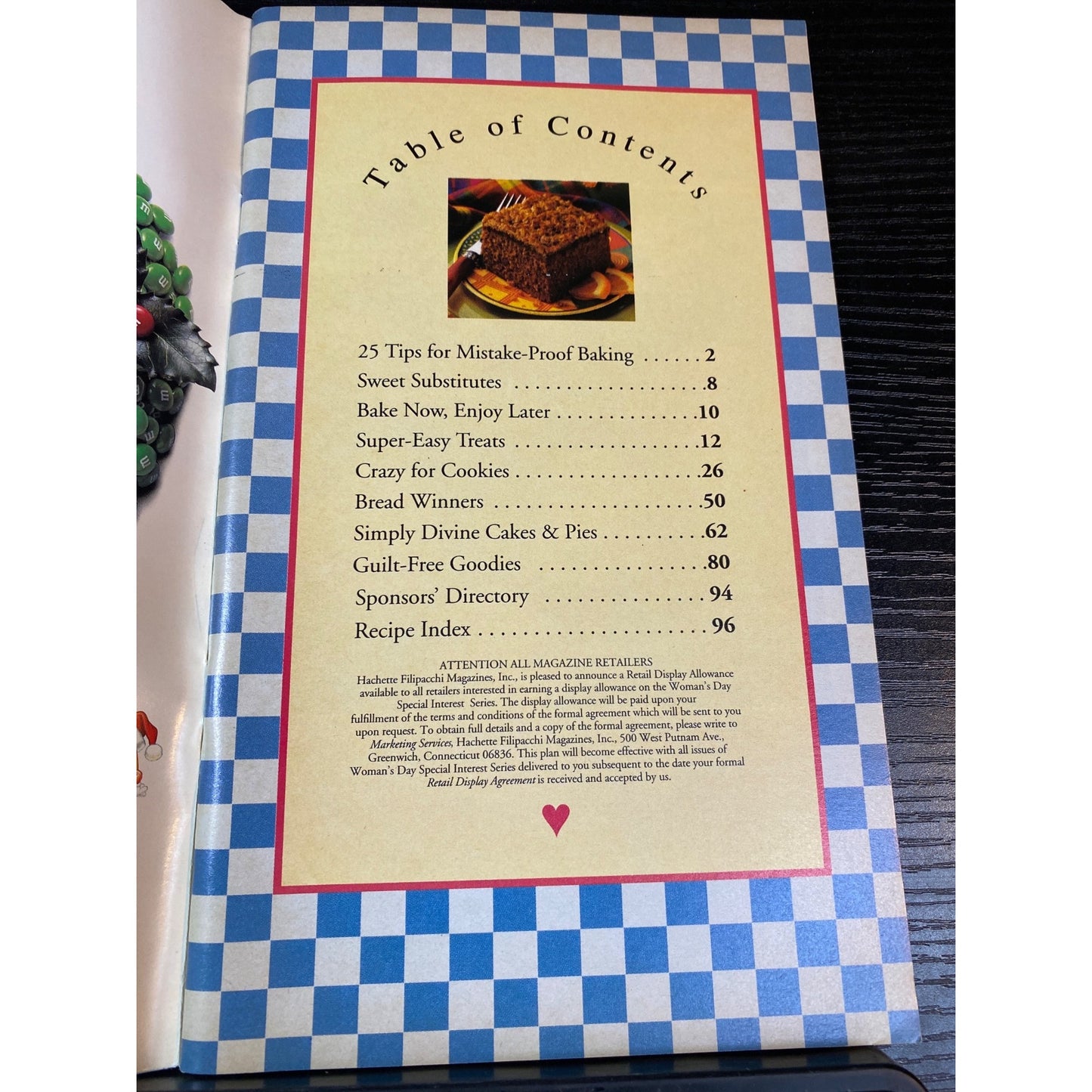 Womans Day 1995 Cookies & Sweet Treats Cookbook Booklet Magazine