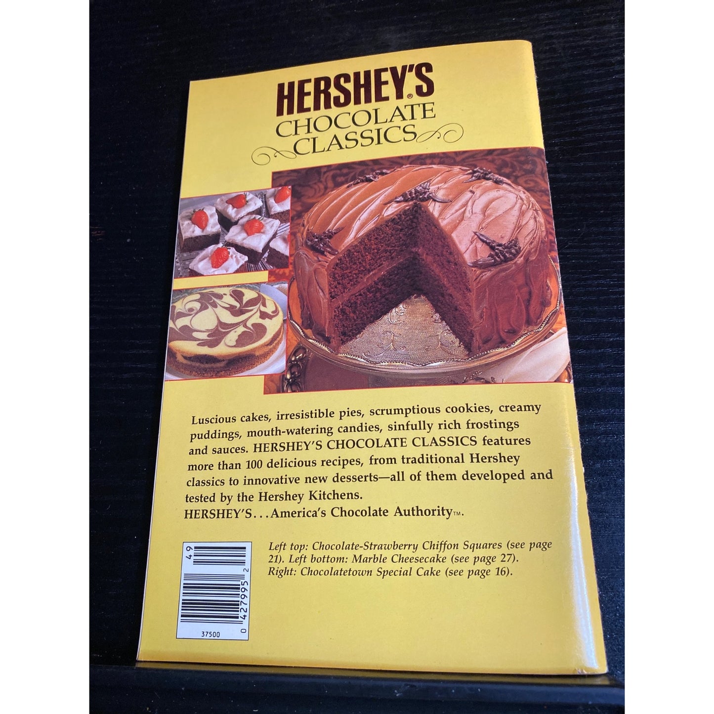 Hersheys Chocolate Classics Cookbook 1988 Favorite Recipes Booklet Desserts
