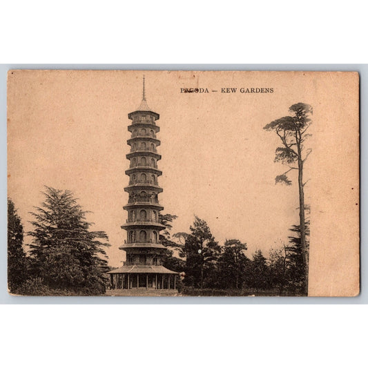 London England United Kingdon Kew Gardens Pagoda Divided Back Postcard Germany