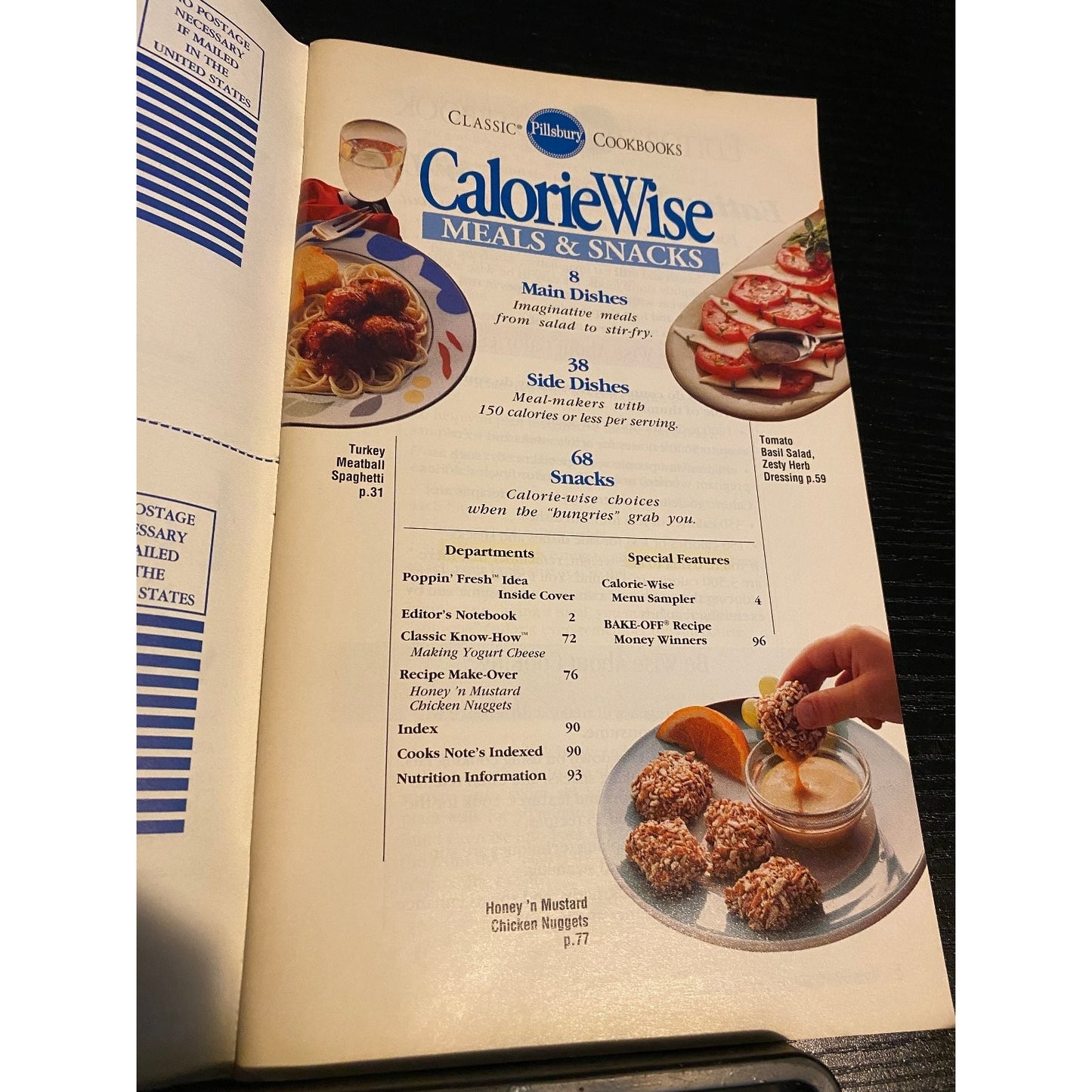 Pillsbury Classic Cookbook Booklet May 1992 CalorieWise Meals & Snacks