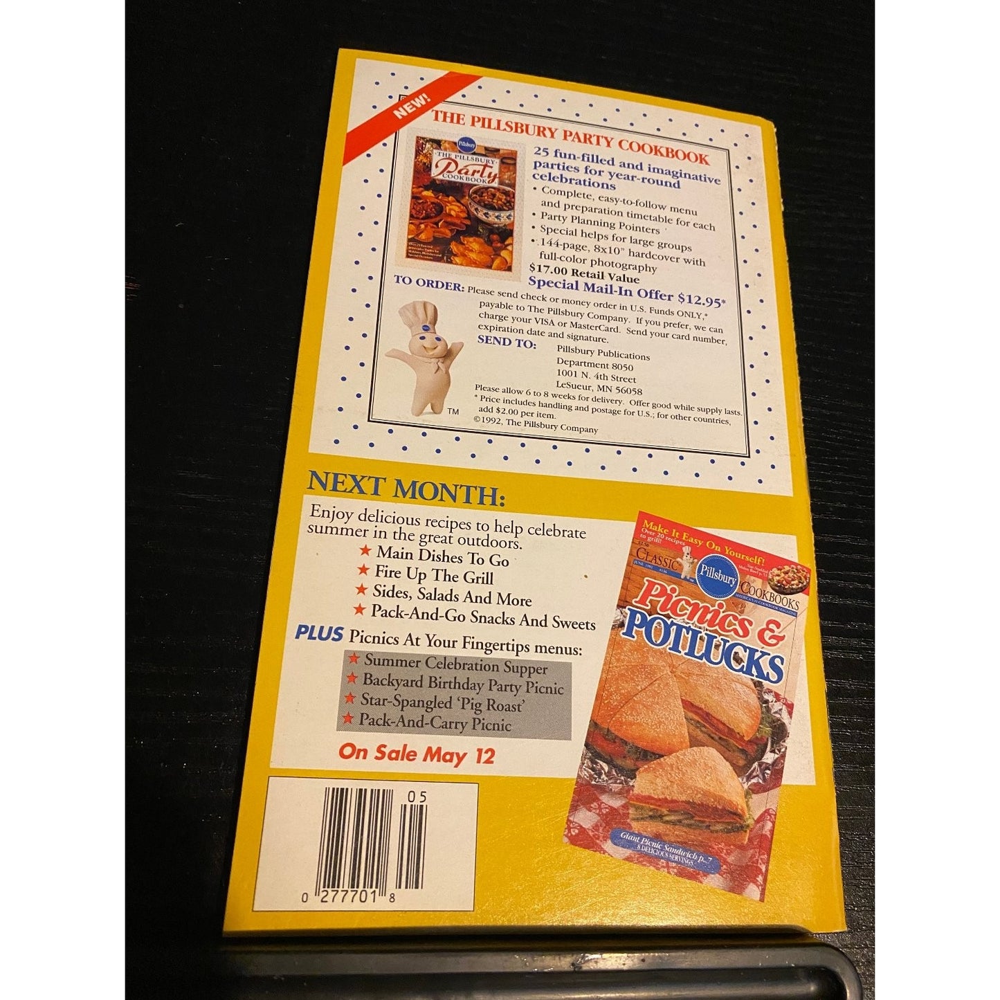 Pillsbury Classic Cookbook Booklet May 1992 CalorieWise Meals & Snacks