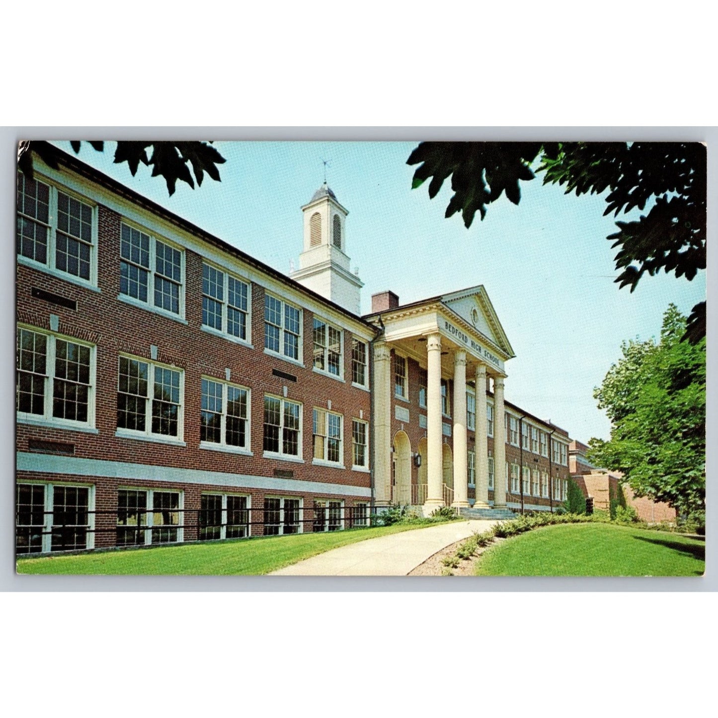 Bedford PA Pennsylvania High School Dexter Press Postcard