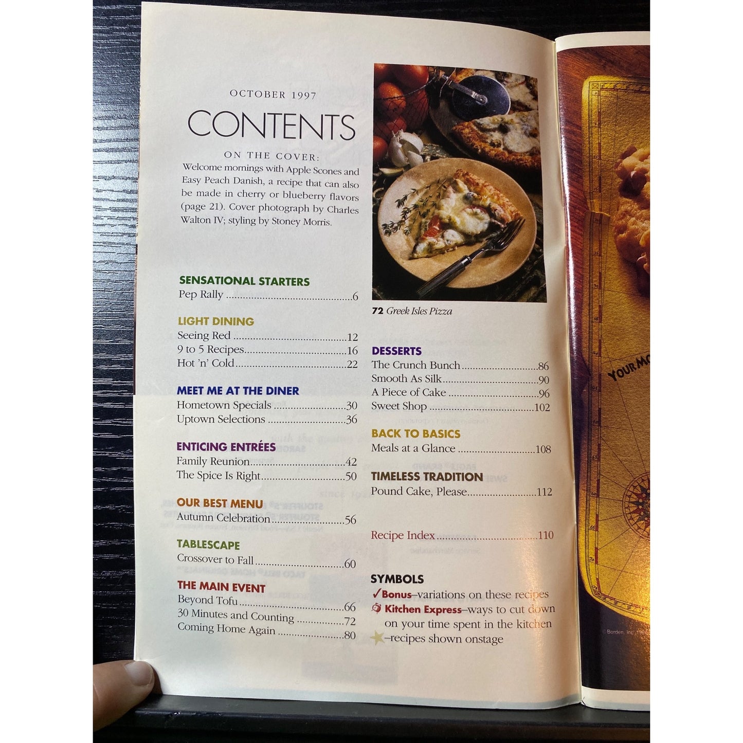 Southern Living Cooking School Cookbook Booklet Oct 1997 Family Favorites