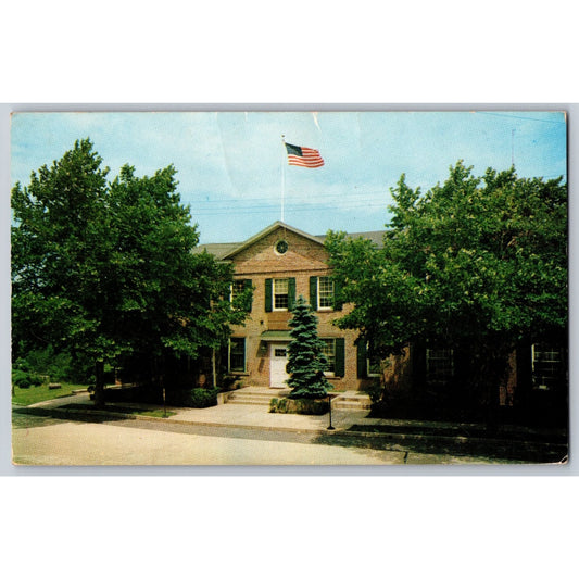 Staten Island Richmondtown NY New York Historical Society Museum Chrome Postcard