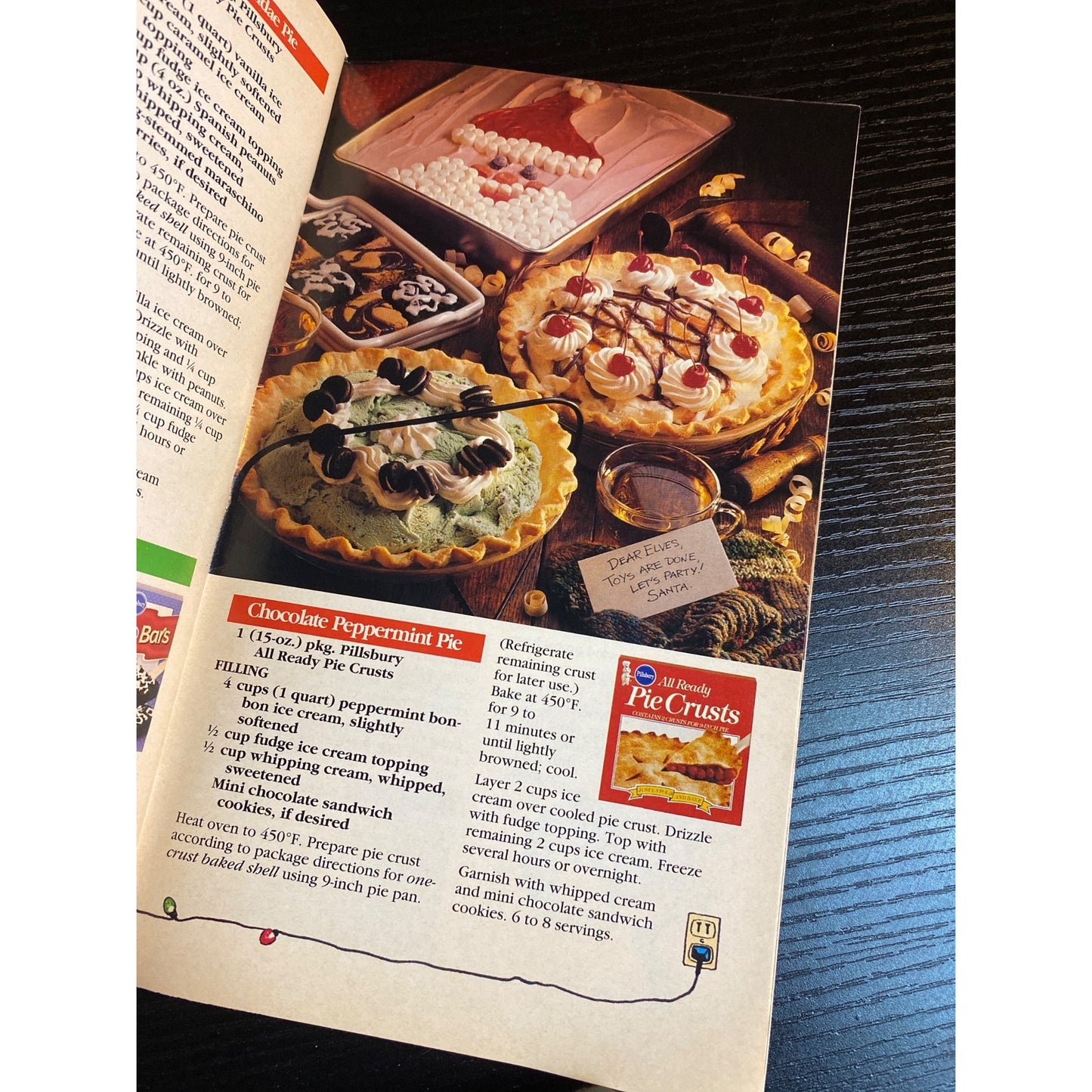 Pillsbury Classic Holiday Cookbook Booklet Dec 1991 Festive Meals & Treats