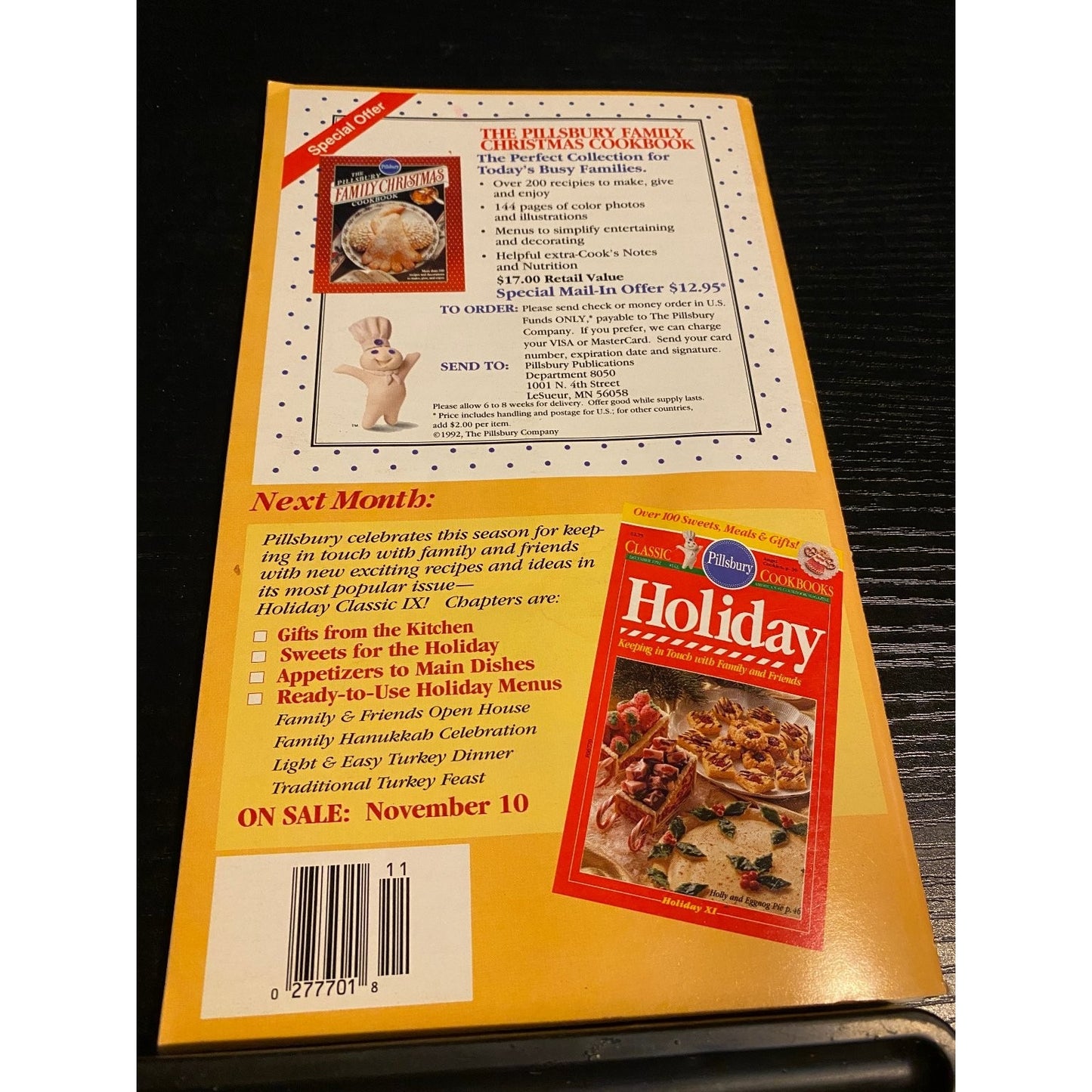 Pillsbury Classic Cookbook Booklet Nov 1992 Country Baking Recipes