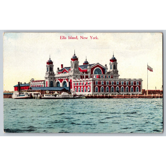 New York City NY Ellis Island Immigration Station Divided Postcard Success Co