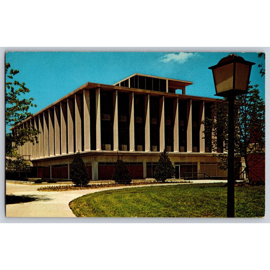Columbia MO Missouri Stephens College Hugh Stephens Research Library Postcard