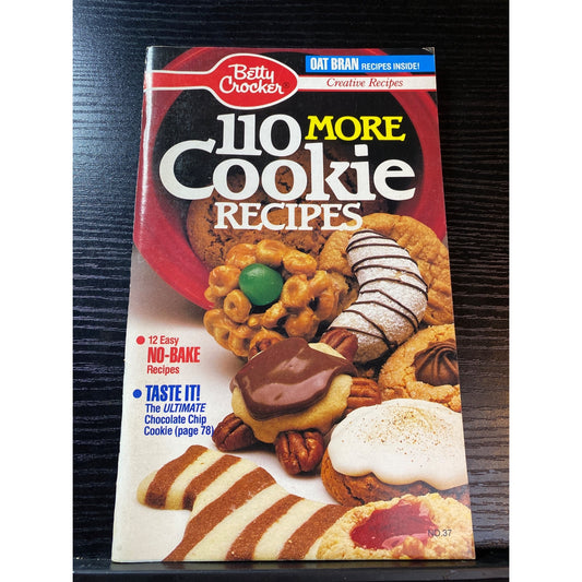 Betty Crocker 110 More Cookie Recipes Cookbook Booklet 1989 Easy & No-Bake