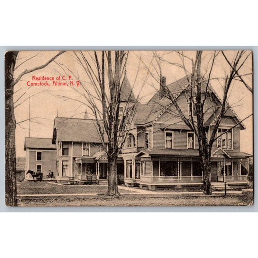 Residence of C. F. Comstock Altmar NY New York Postcard D.A. Fradenburgh
