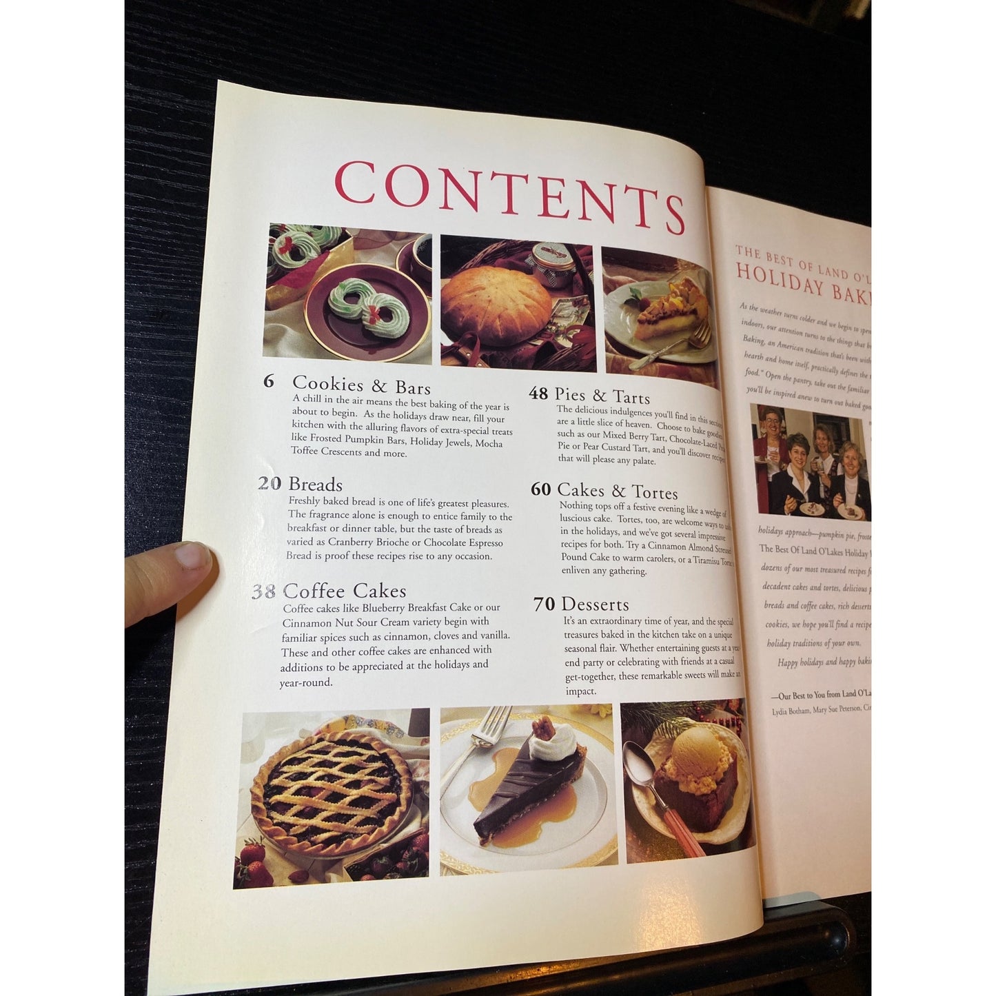 The Best Of Land OLakes Holiday Baking Cookbook Cakes Pies Breads Cookies & More