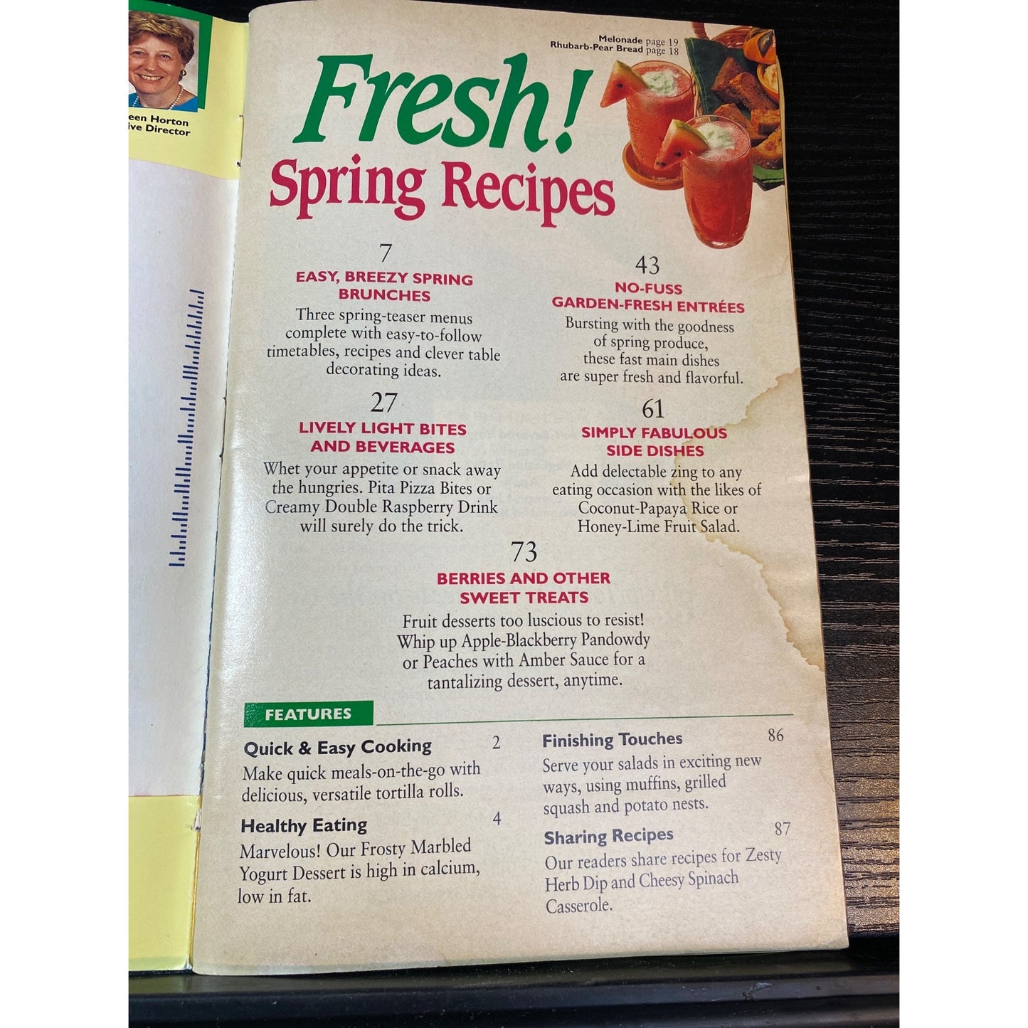 Betty Crocker Fresh! Spring Recipes Cookbook Booklet 1993 Easy Seasonal Dishes