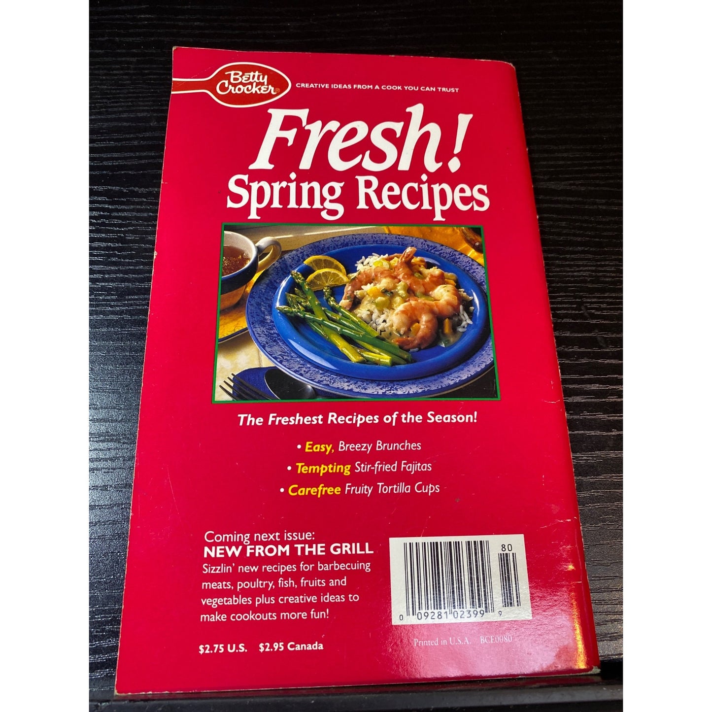 Betty Crocker Fresh! Spring Recipes Cookbook Booklet 1993 Easy Seasonal Dishes