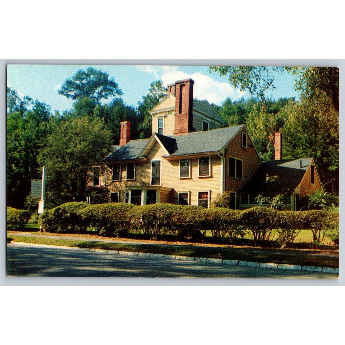Concord MA Massachusetts Hawthorne's Wayside Chrome Postcard Unused Edward Wells