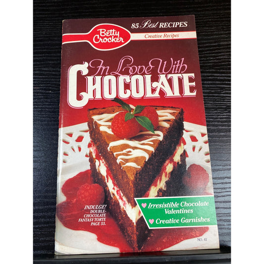Betty Crocker In Love With Chocolate Feb 1990 Recipe Cookbook Booklet