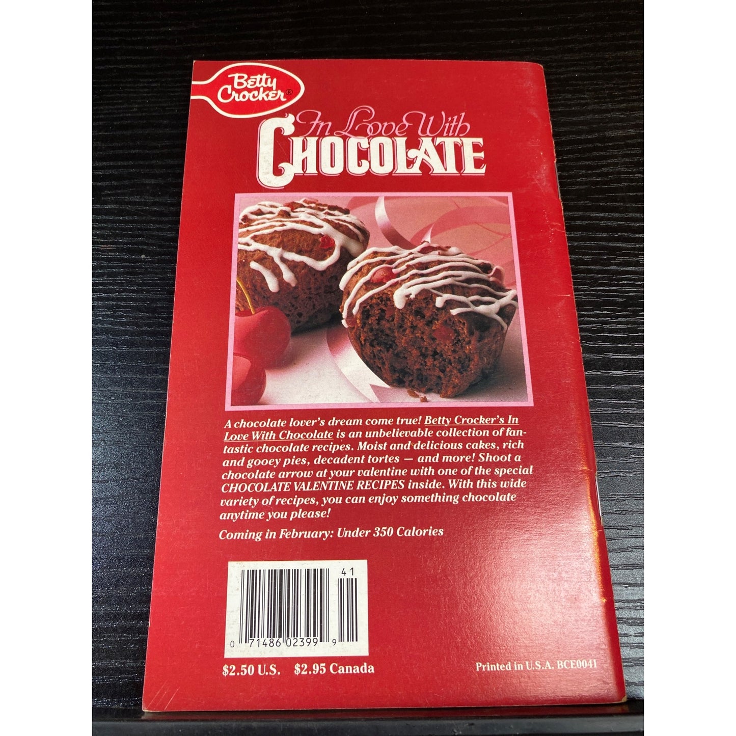Betty Crocker In Love With Chocolate Feb 1990 Recipe Cookbook Booklet