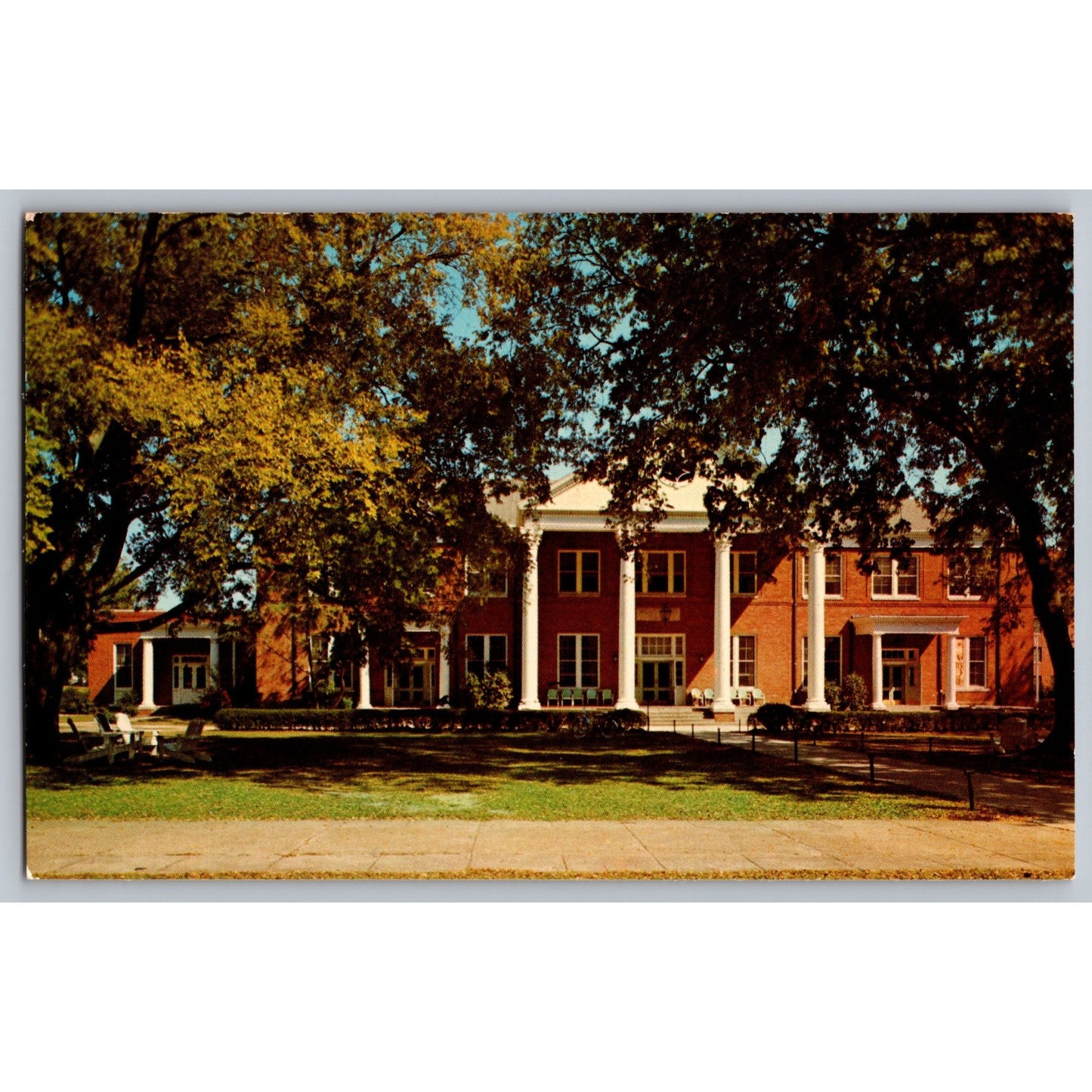 Columbus MS Mississippi State College For Women Shattuck Hall Chrome Postcard