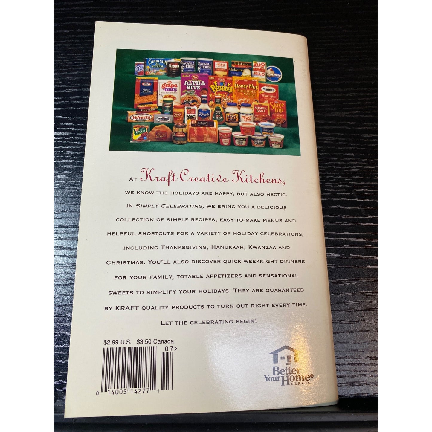 Kraft Simply Celebrating Cookbook Holiday Recipes & Creative Wrapping Ideas