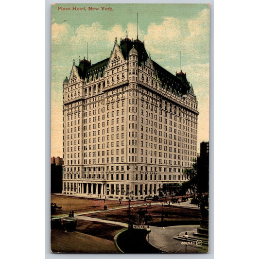 New York City NY Plaza Hotel Divided Back Postcard Leighton & Valentine