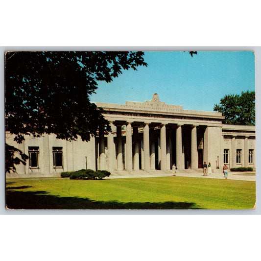 Nile OH Ohio William McKinley Memorial 1957 Chrome Postcard Used
