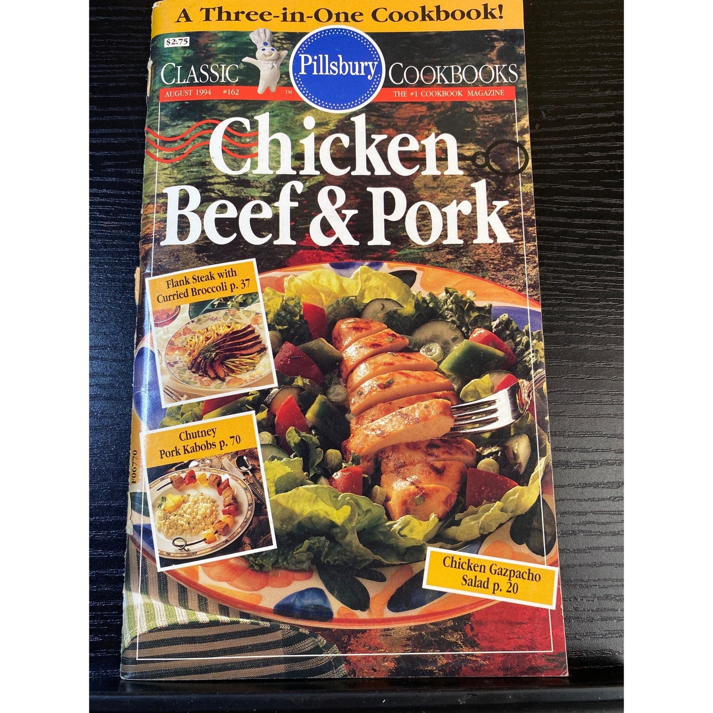 Pillsbury Classic Cookbooks Chicken Beef & Pork August 1994 #162 Over 85 Recipes