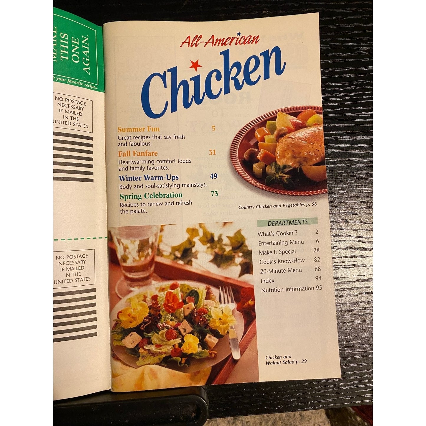 Pillsbury Classic Cookbook Booklet June 1997 #196 All-American Chicken
