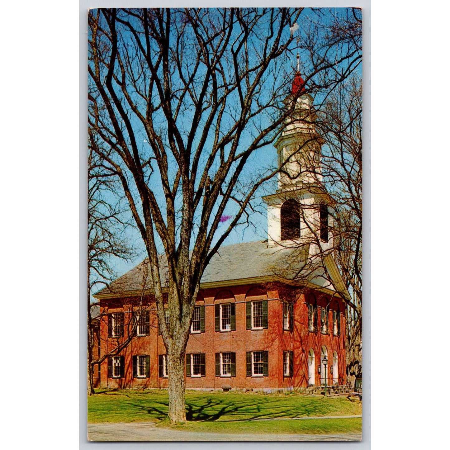 Deerfield MA Massachusetts The Brick Church Chrome Postcard Unused