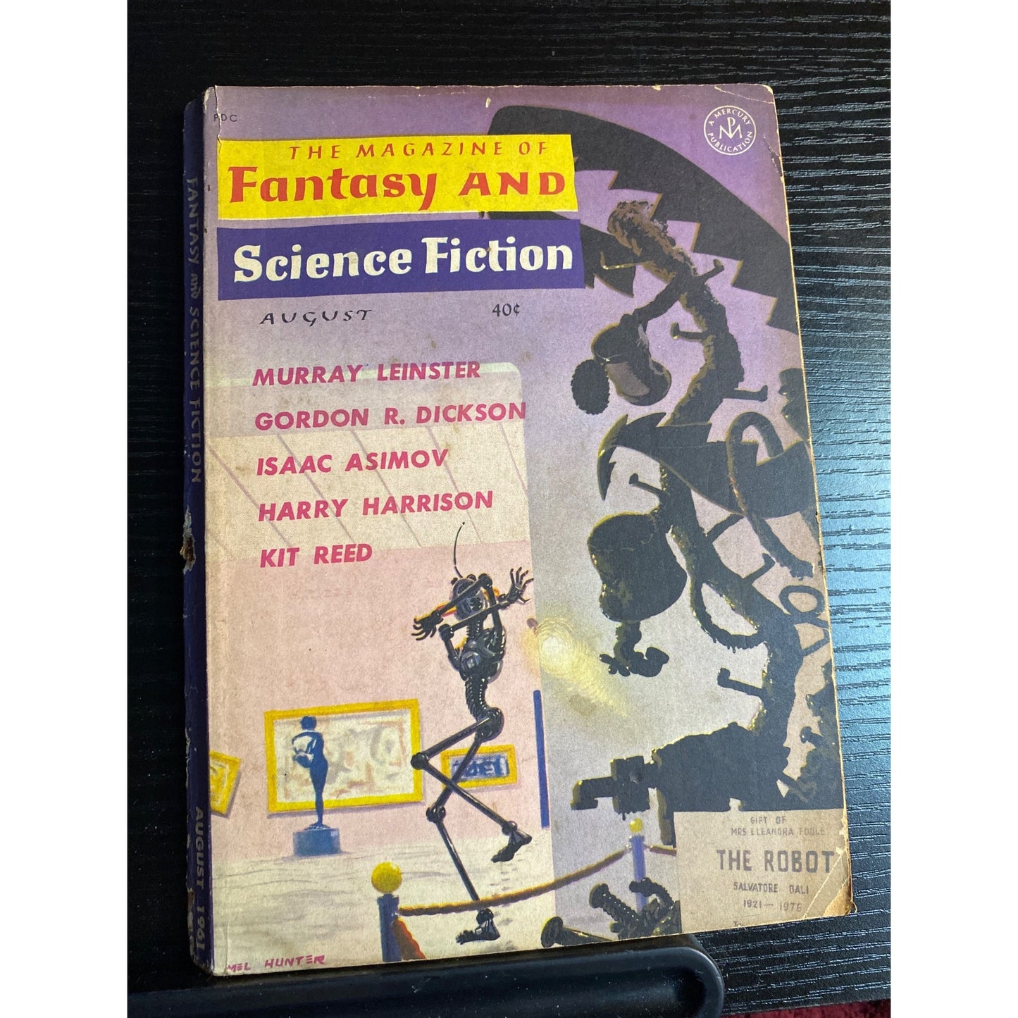 Pulp Fiction Magazine Of Fantasy And Science Fiction August 1961