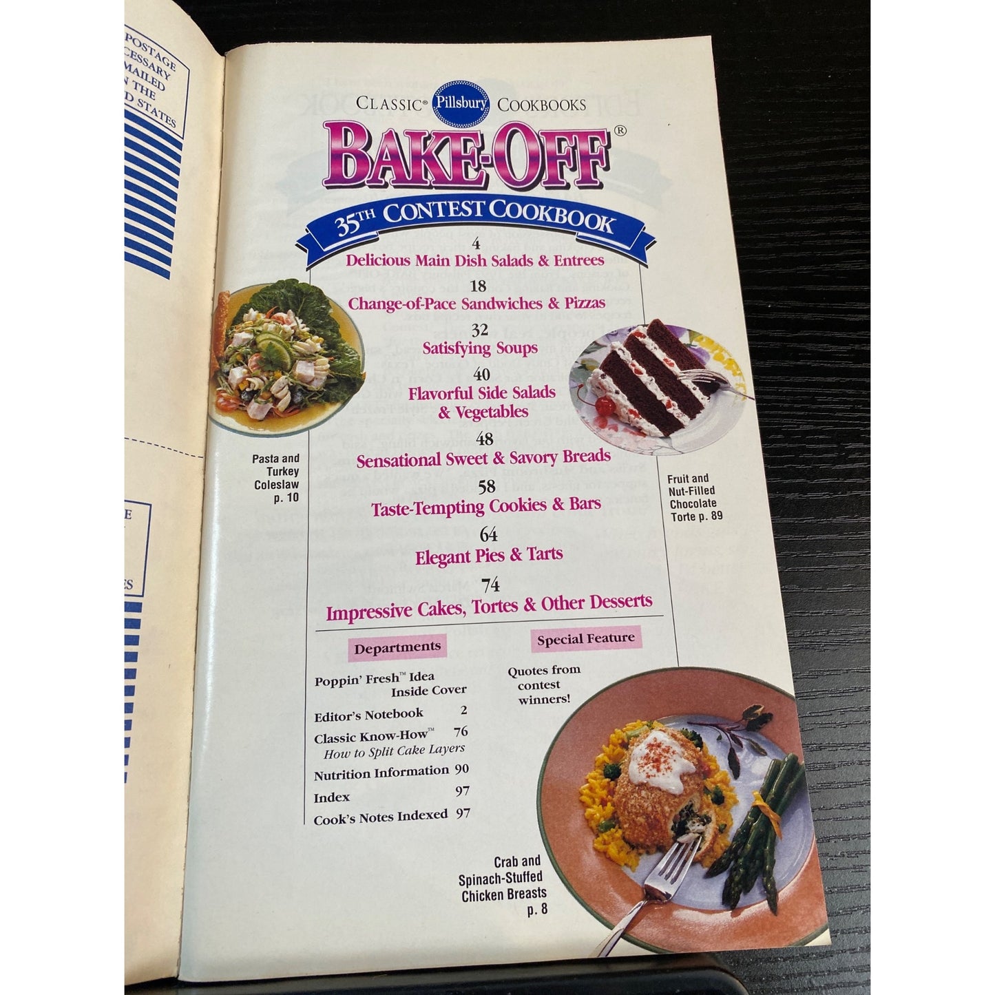 The Pillsbury Bake-Off 35th Contest Cookbook Booklet 1992 100 Winning Recipes