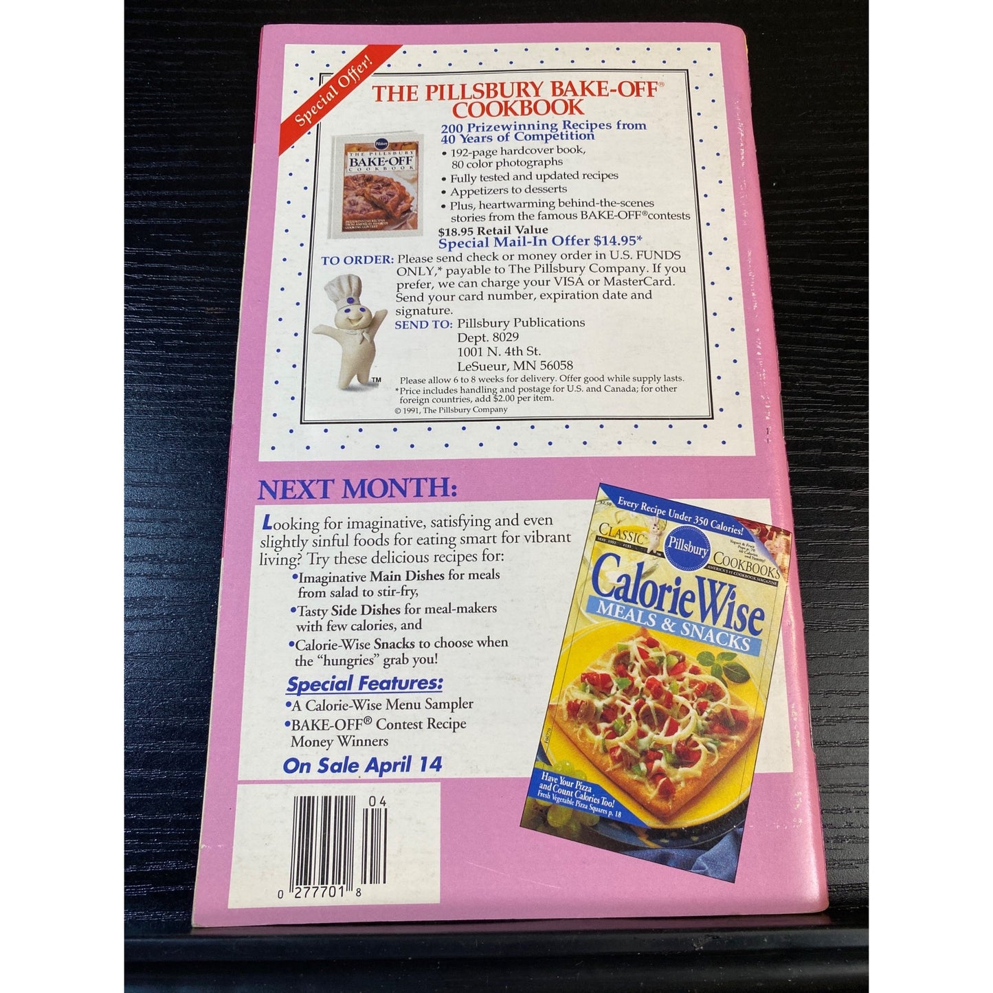 The Pillsbury Bake-Off 35th Contest Cookbook Booklet 1992 100 Winning Recipes