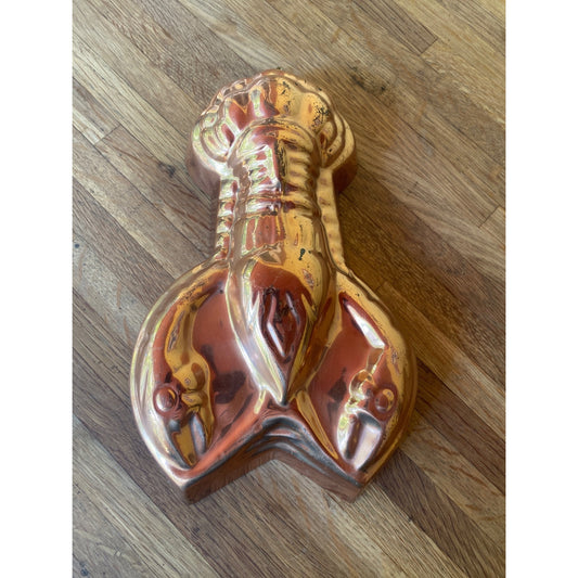 Vintage Copper Lobster Jello Food Mold Benjamin & Medwin Inc Wall Decor Kitchen