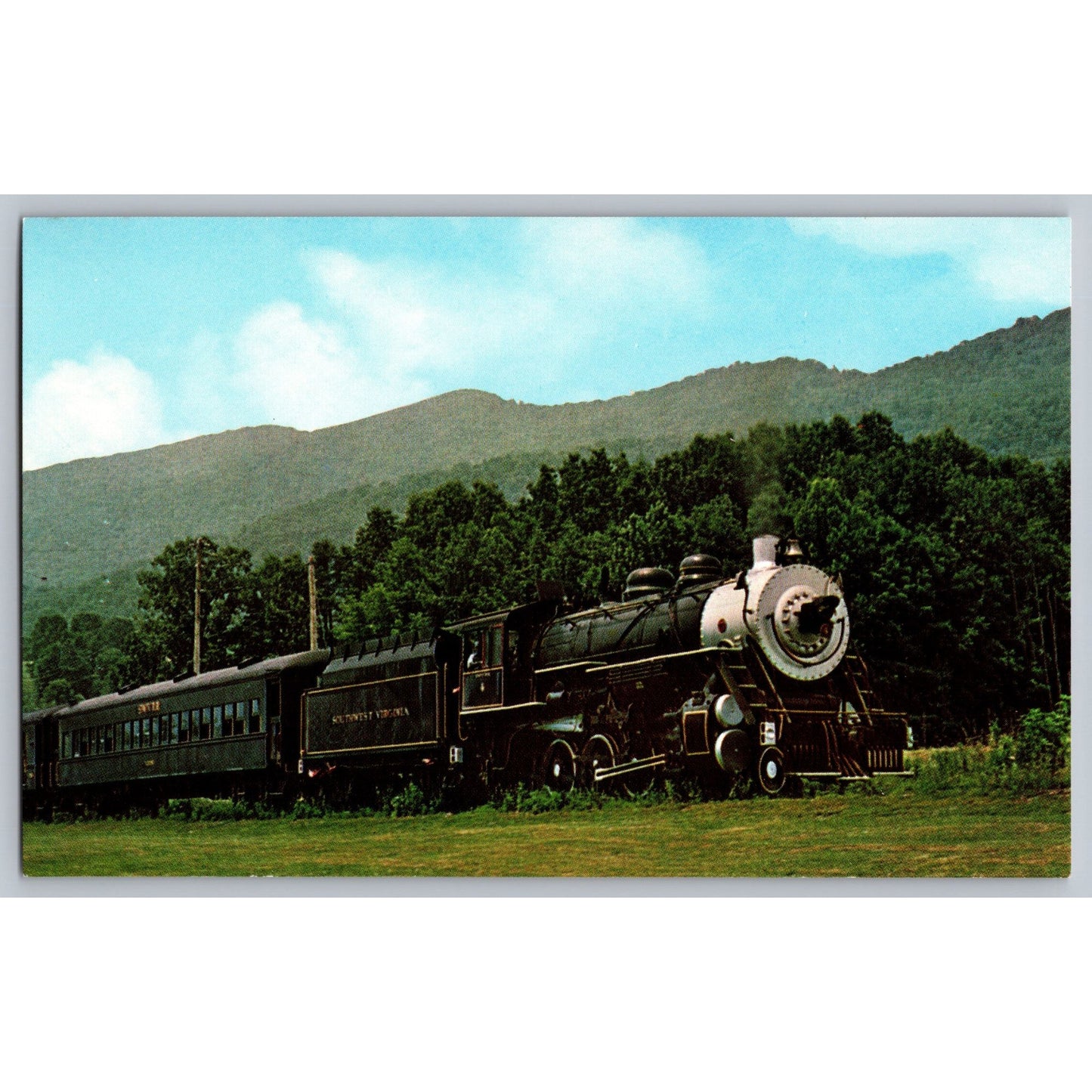 Southwest Virginia Scenic Railroad Train Steam Locomotive Appalachian Mountains
