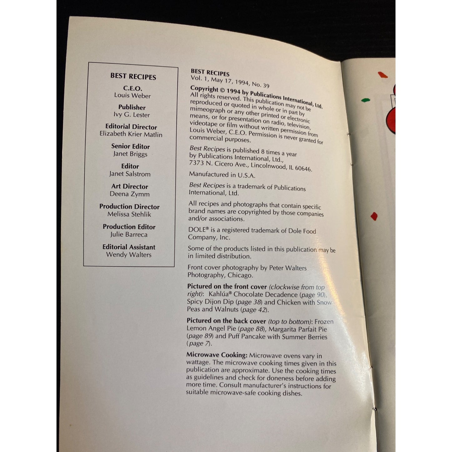 Fabulous Party Ideas Cookbook Best Recipes Vol. 1 Appetizers Entrées Desserts
