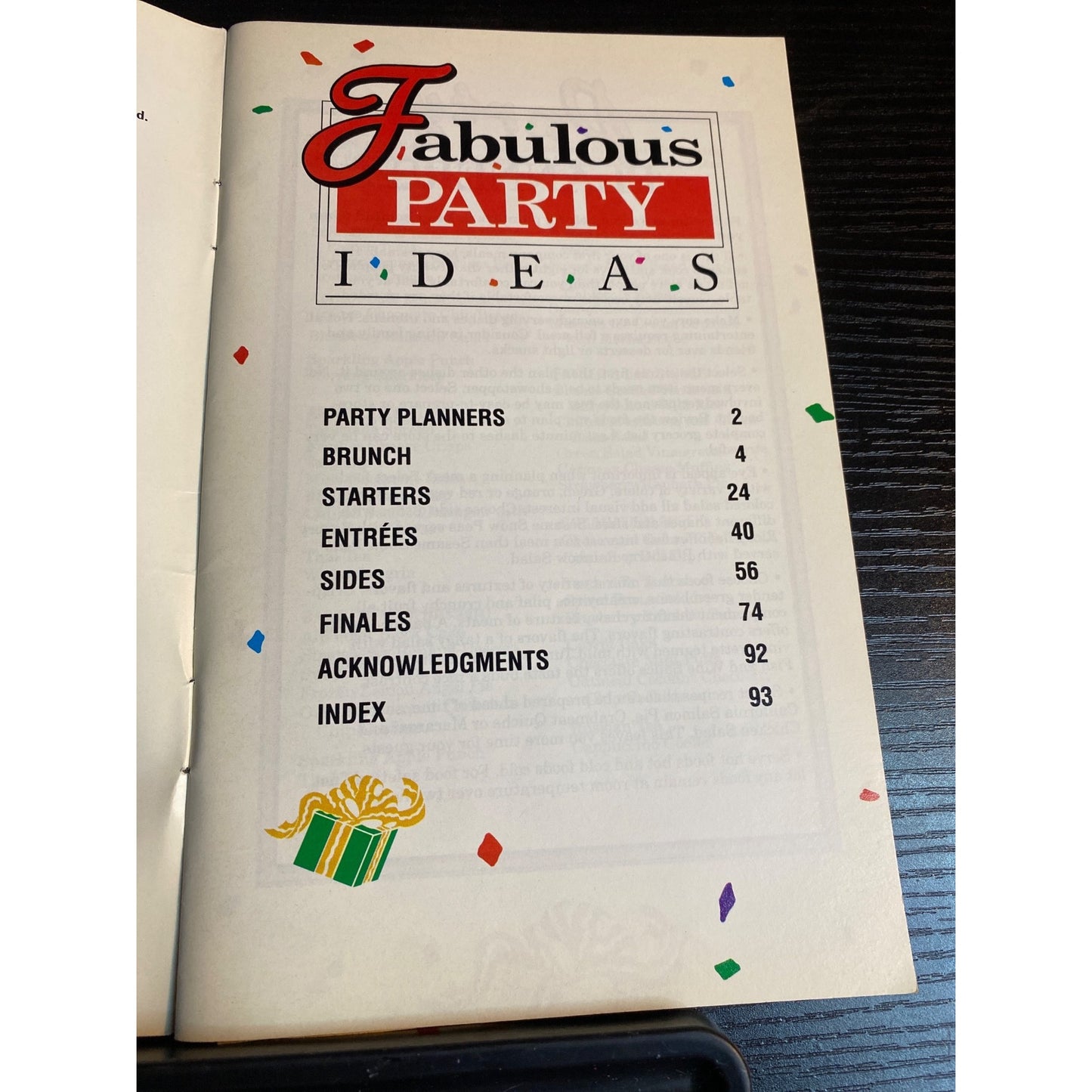 Fabulous Party Ideas Cookbook Best Recipes Vol. 1 Appetizers Entrées Desserts