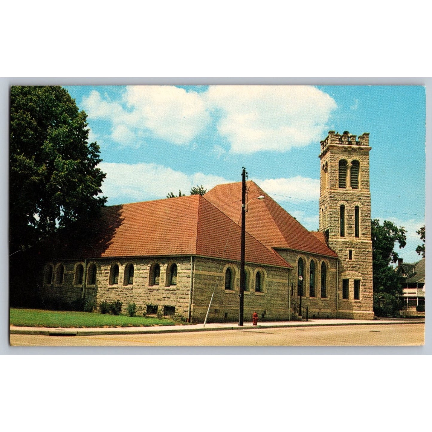 Salisbury MD Maryland Trinity Methodist Church Chrome Postcard Unused