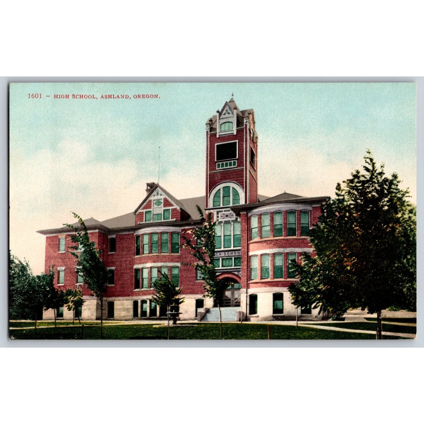 Ashland OR Oregon Ashland High School Divided Back Postcard Edward H Mitchell