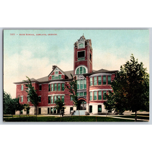 Ashland OR Oregon Ashland High School Divided Back Postcard Edward H Mitchell