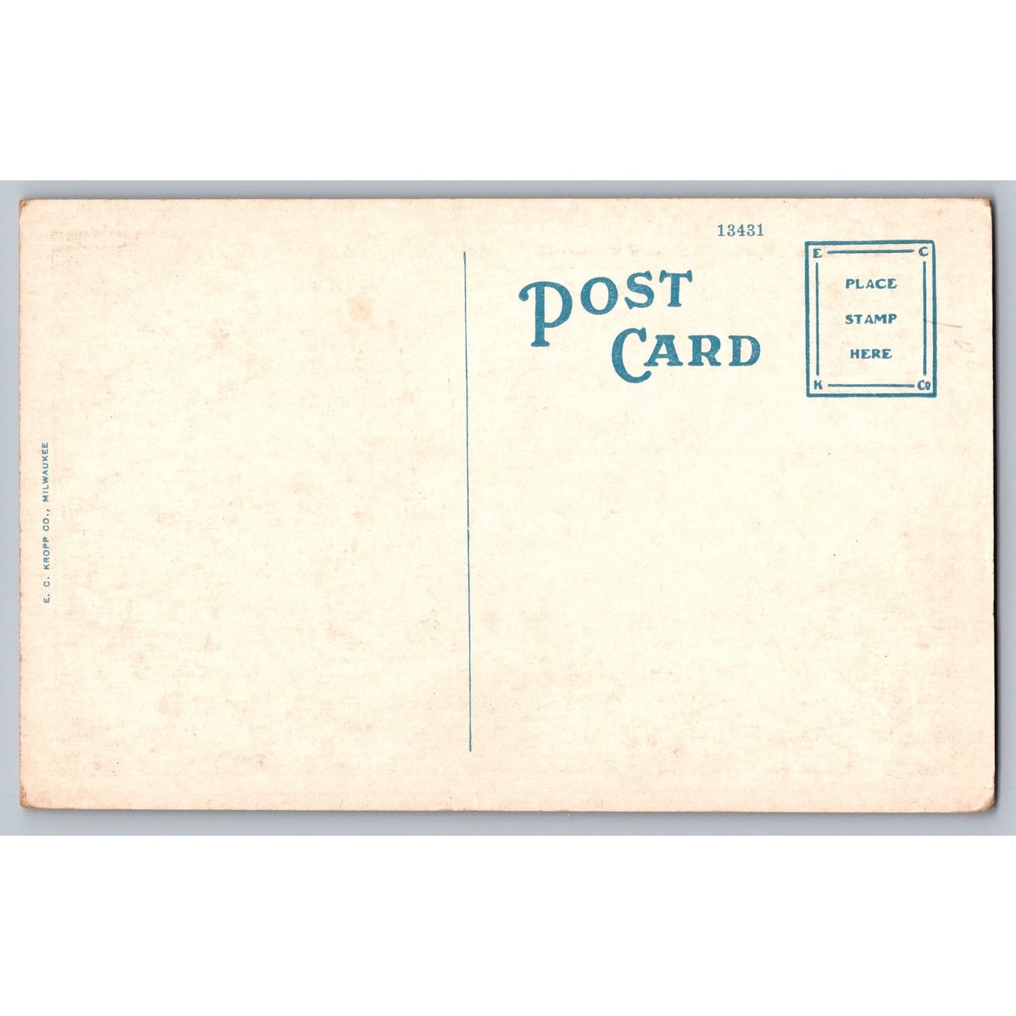 Chanute KS Kansas East Main Street Linen Postcard E.C. Kropp Co. Unused