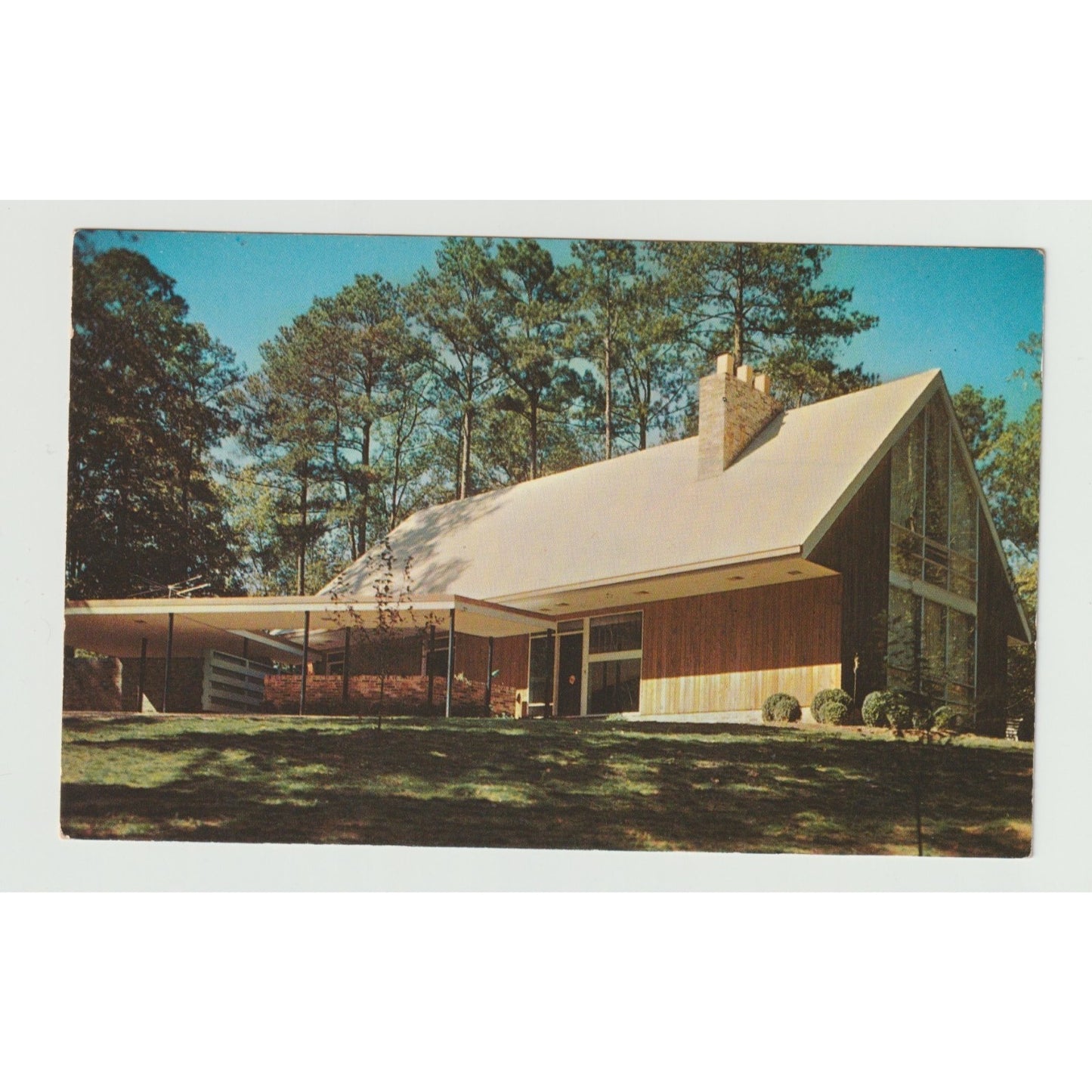 Postcard GA Georgia Atlanta MCM Home in Northwest Section Chrome Unused
