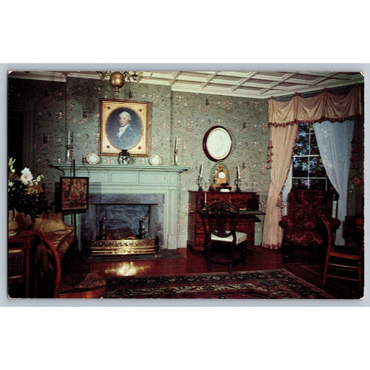Constableville NY New York Constable Hall Drawing Room Chrome Postcard Unused