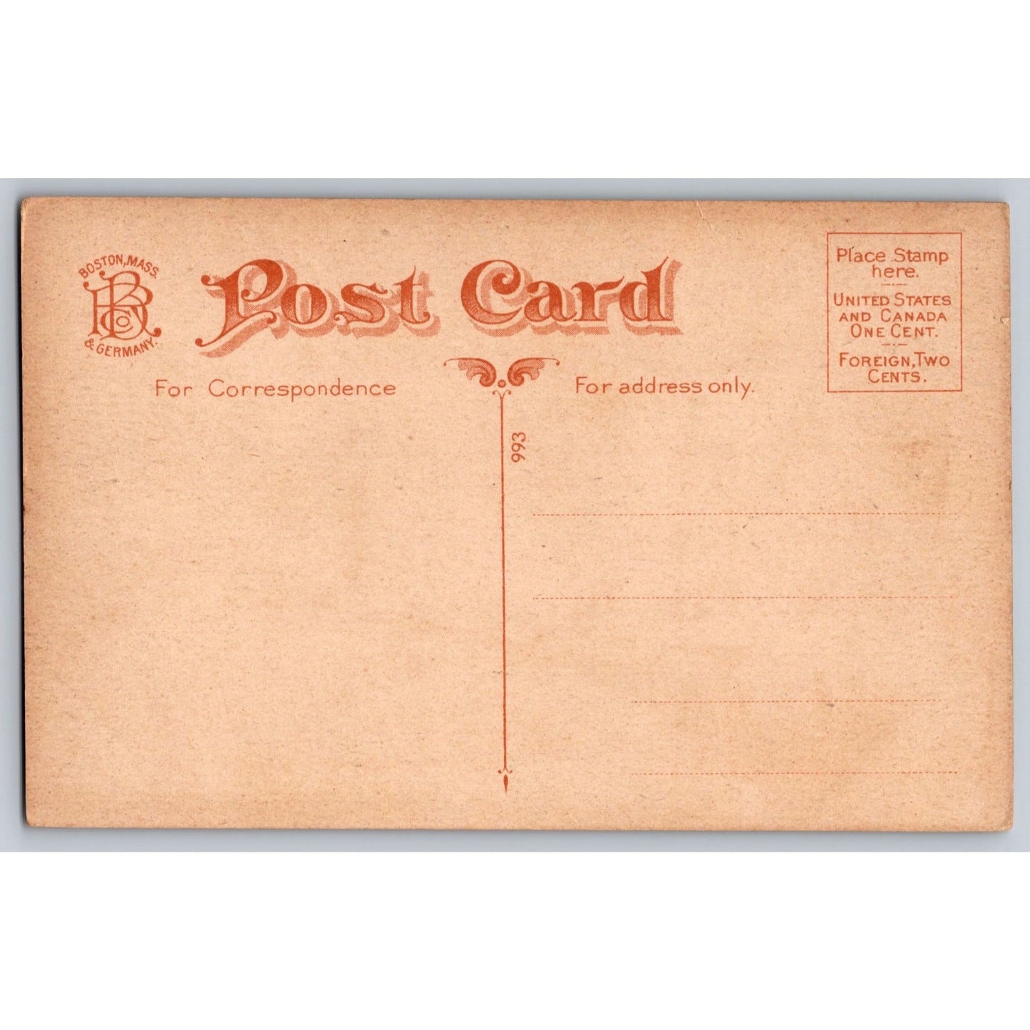 Boston MA Massachusetts Commonwealth Avenue 1906 Divided Back Postcard Germany
