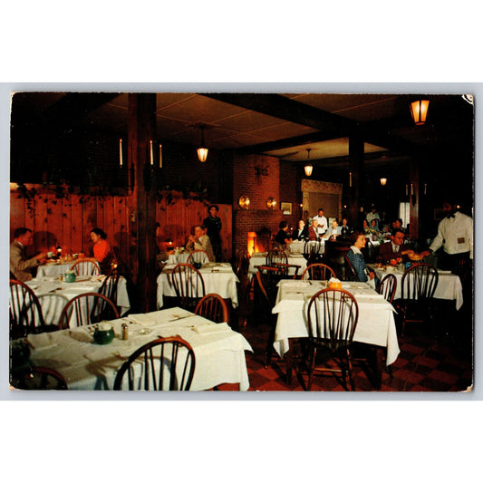 Alexandria VA Virginia Penn-Daw Restaurant Dining Room Chrome Postcard Unused